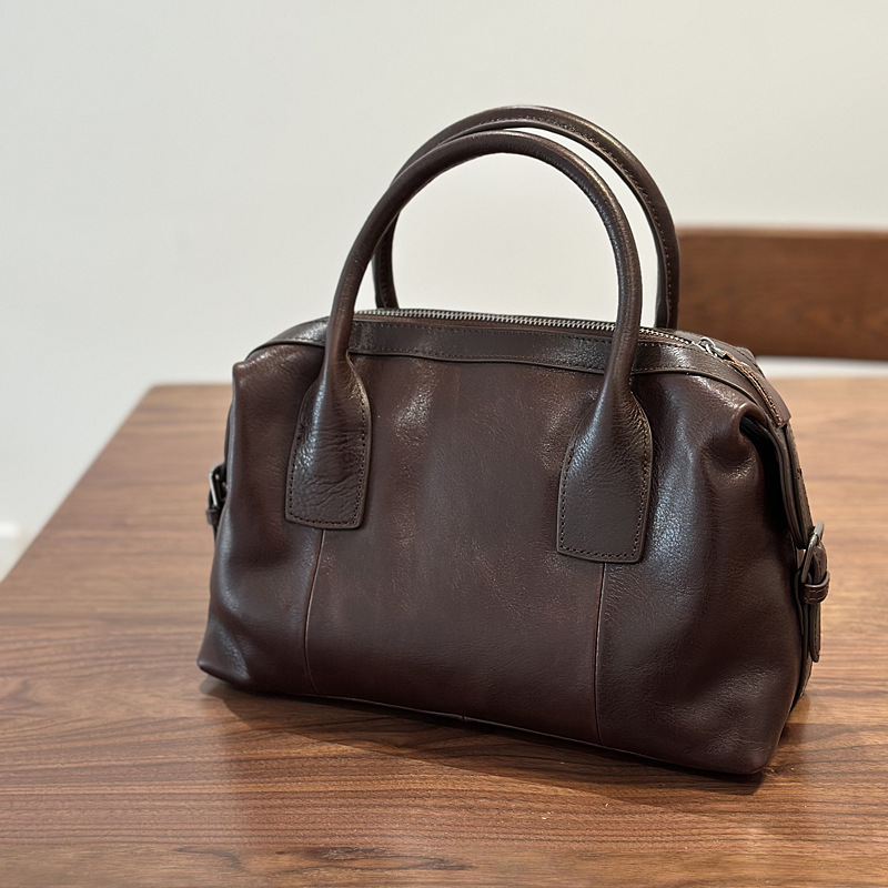 Women Bags 2026 Trends - Johnature-Bolso de mano retro de piel