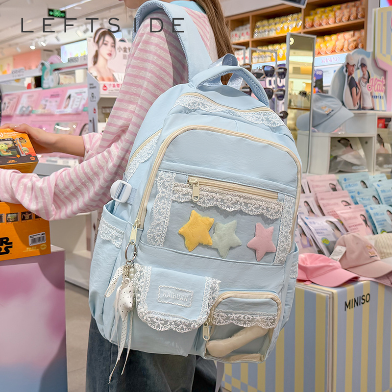 Women Bags 2026 Trends - Mochila con decoración de encaje para