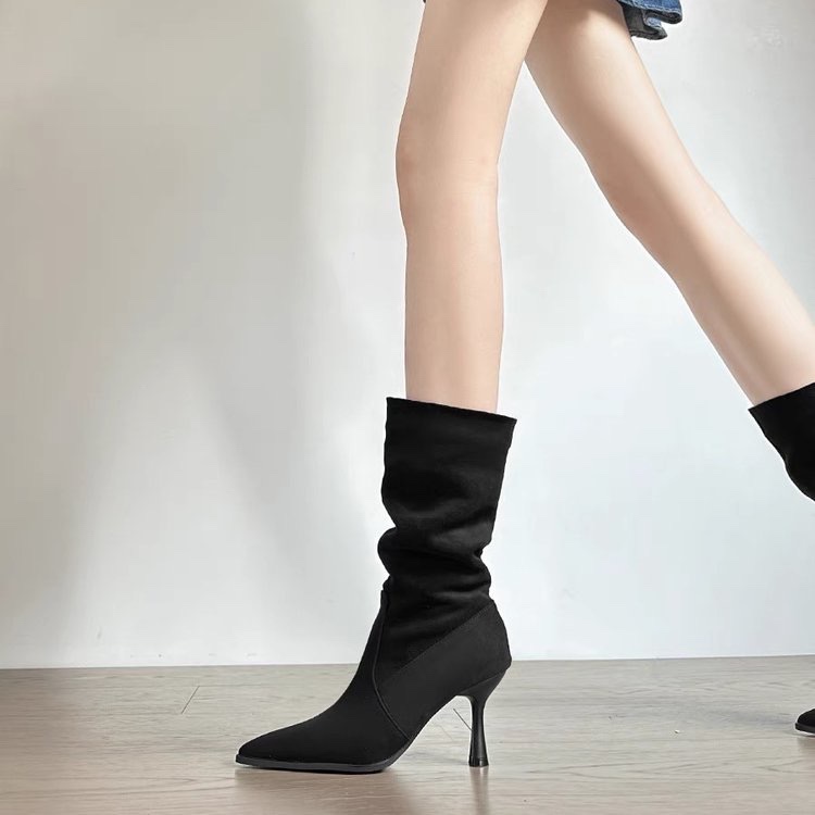 Women Bags On Sale - Botas modernas a media pantorrilla de