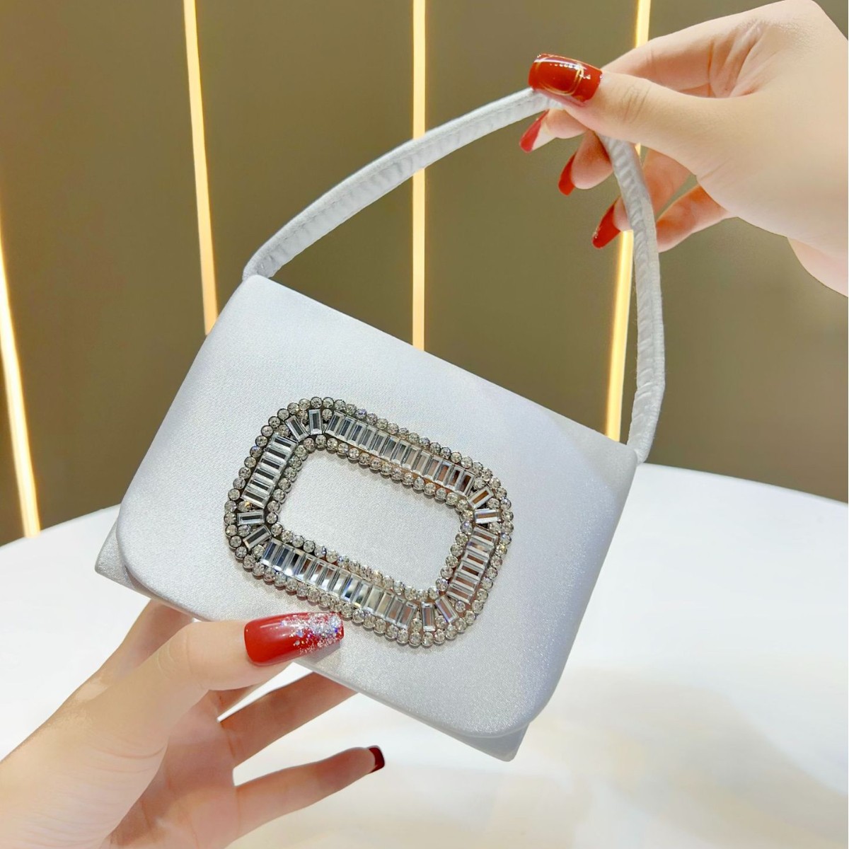 Mini bolso cuadrado de lujo pa - Women Bags On Sale reseña y precio