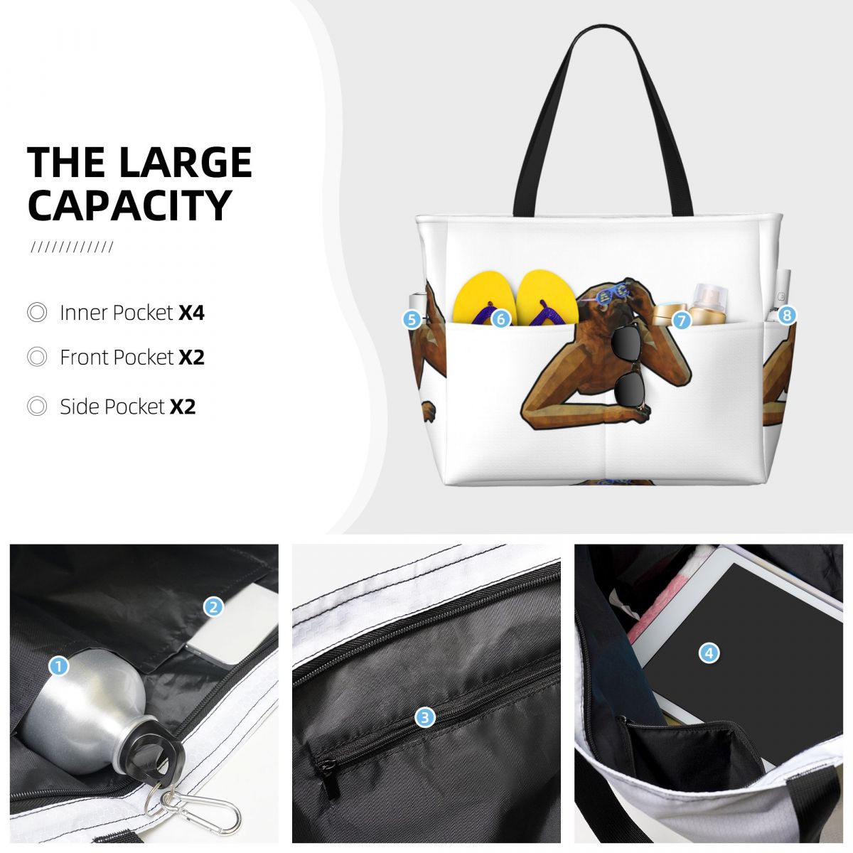 Bolso de playa con diseño de p - Women Bags Company reseña y precio
