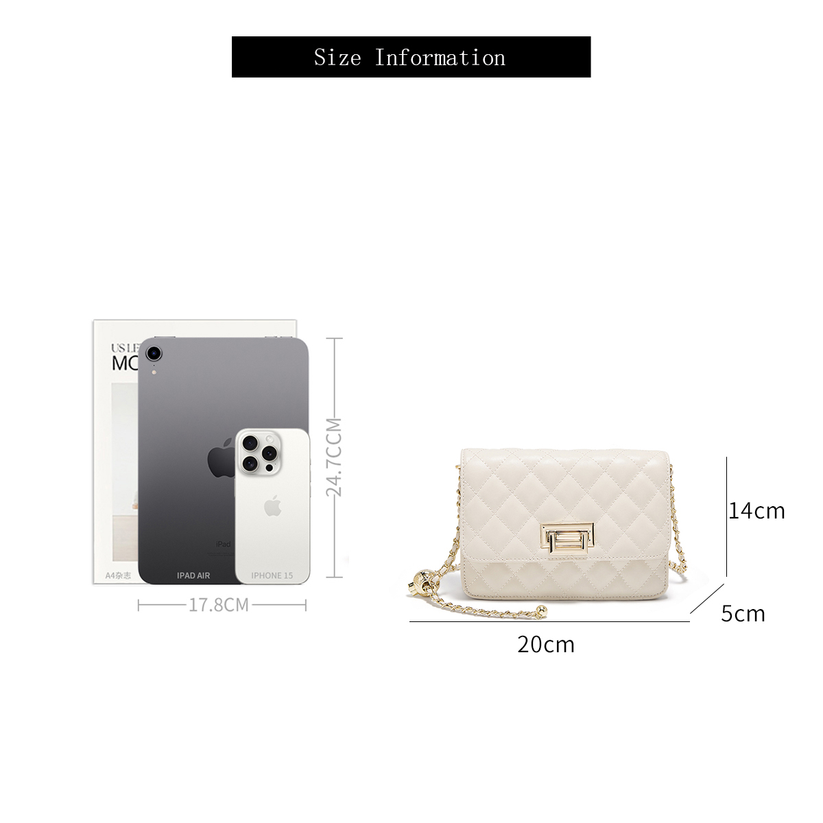 Bolso Bandolera Acolchado Blan - Women Bags 2026 Trends reseña y precio