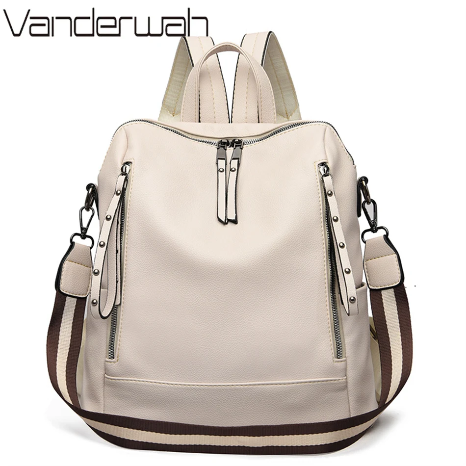 Mochila De cuero suave para es - Women Bags Branded reseña y precio
