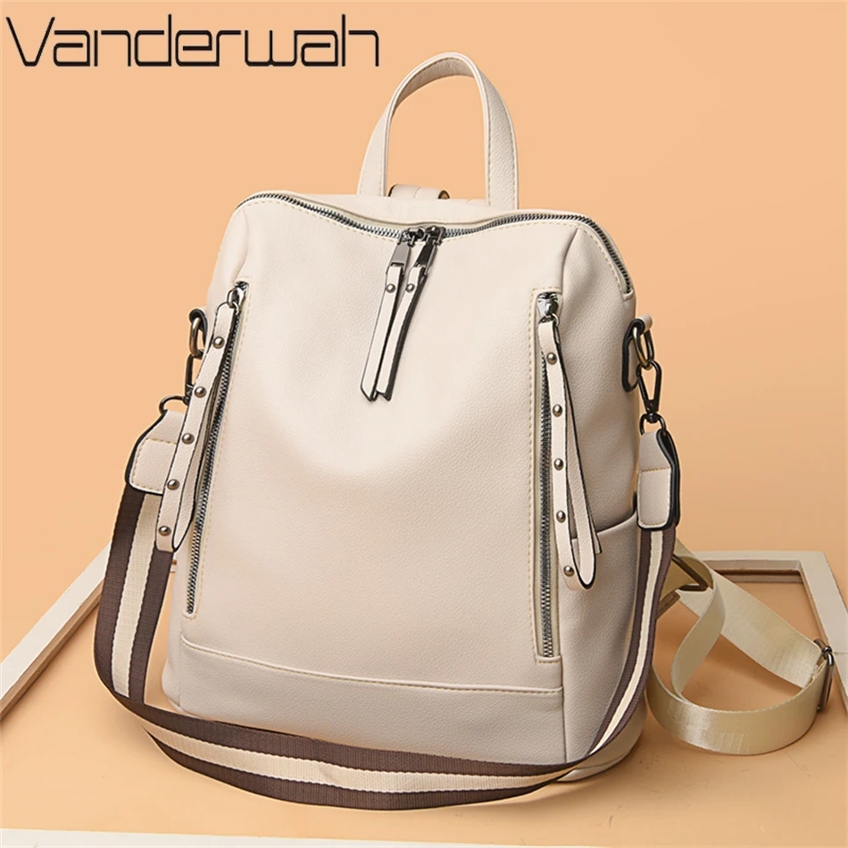 Mochila De cuero suave para es - Women Bags Branded reseña y precio