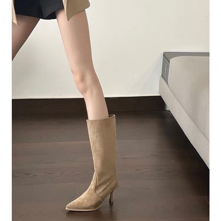 Botas modernas a media pantorr - Women Bags On Sale reseña y precio