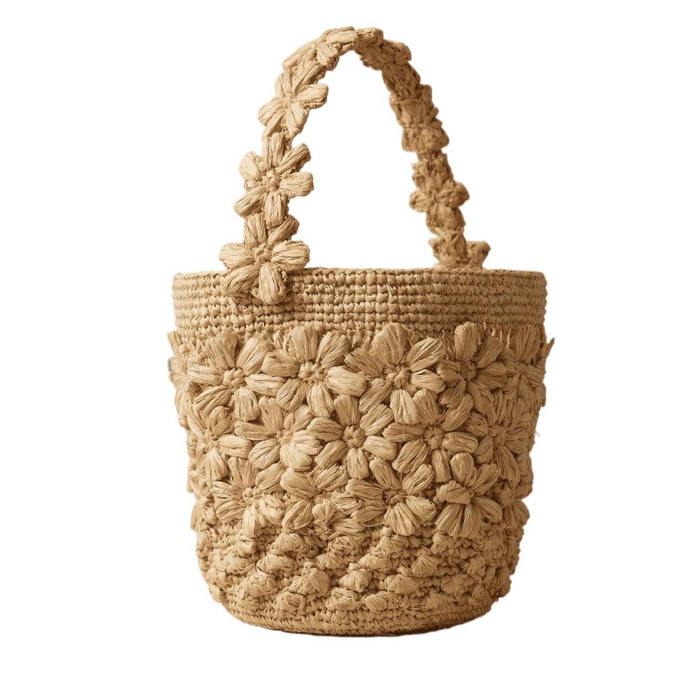 Bolso de Rafia Tejido a Mano p - Women'S Raffia Bags reseña y precio